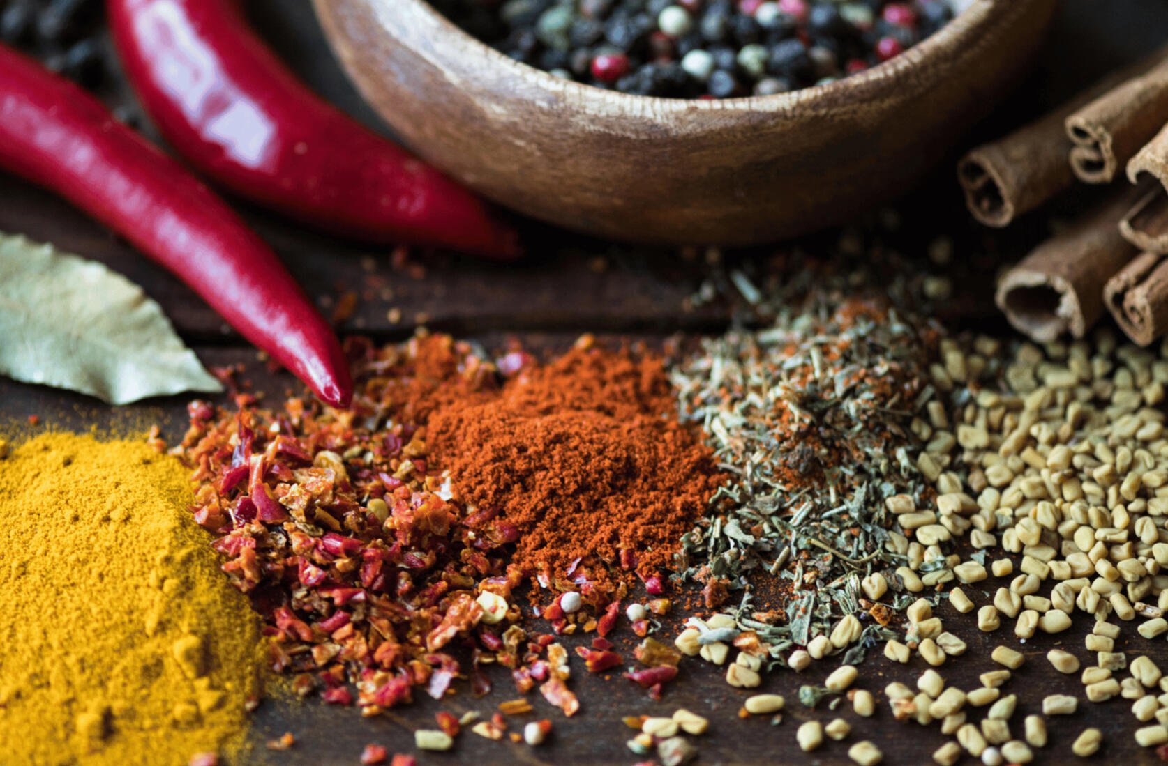 organicfair spices organic fair spices on wood board